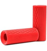ProsourceFit Thick Grips for Dumbbell and Barbell, 1.9-in Axle Bar Adapter for Weightlifting and ...