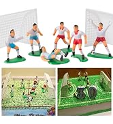9Pcs Football/Soccer Toppers for Cake and Cupcakes Attractive Processed Cake Toppers for Sports T...