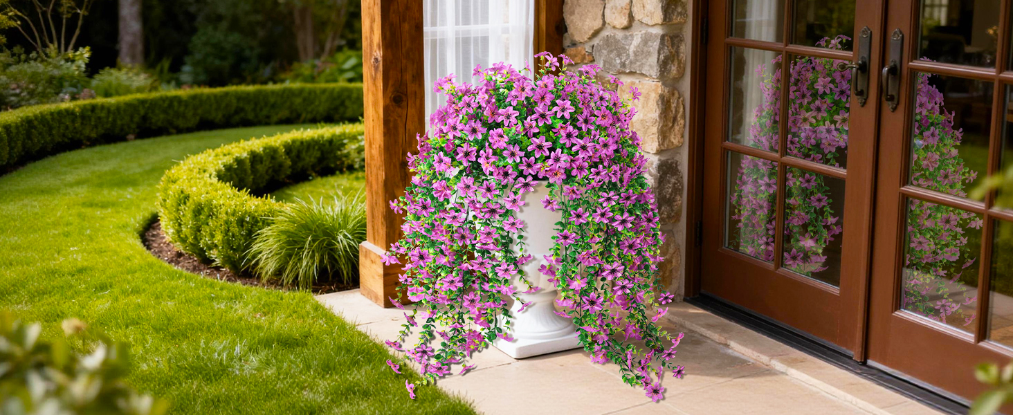 outdoor artificial flowers
