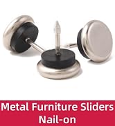 metal furniture sliders nail on