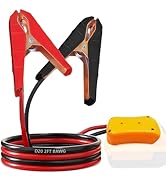 Jumper Cables for Car with Adapter for Dewalt 20V Batteries, 8AWG 2FT Silicone Wire Alligator Cli...