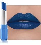 HHLTOH Light Dodger Blue Matte Lipstick - Pigmented Lip Crayon & Face Paint Stick for Women Every...