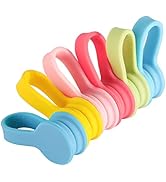 Viaky Magnetic Twist Ties 6-Pack, Multicolor Cable Clips Cord Organizers, Reusable Magnet Wrap St...