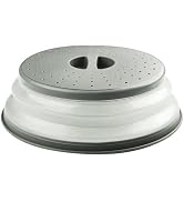 Microwave Cover For Food, Microwave Splatter Cover, Collapsible Microwave Splash Guard Lid and Fo...