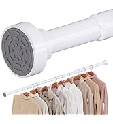 Supforce No Drilling Closet Rods for Hanging Clothes, Non Slip Tension Rod with Heavy Duty Clothe...