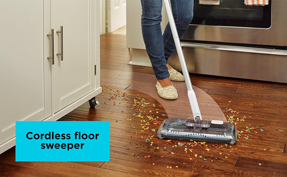 BLACK+DECKER Cordless Floor Sweeper (HFS115J10)