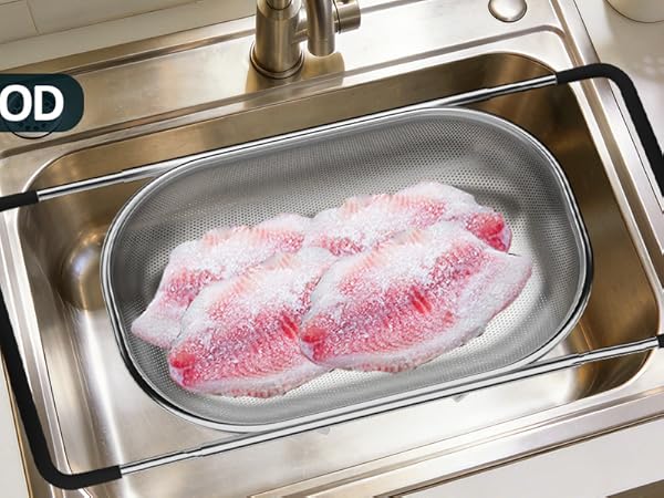large mesh strainer