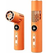 AChoice4U Portable Handheld Fan Rechargeable Personal Fan with flashlight,100-Speed,18000rpm Stro...