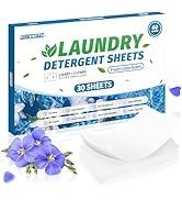 FIXSMITH Laundry Detergent Sheets - 60 Loads (30 Sheets) Fresh Linen Scent - Hypoallergenic,Eco F...