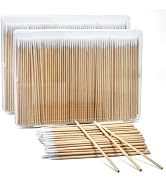 800PCS Pointed Cotton Swabs with Storage Case - 4 inch Microblading Precision Tip Cotton Swabs wi...