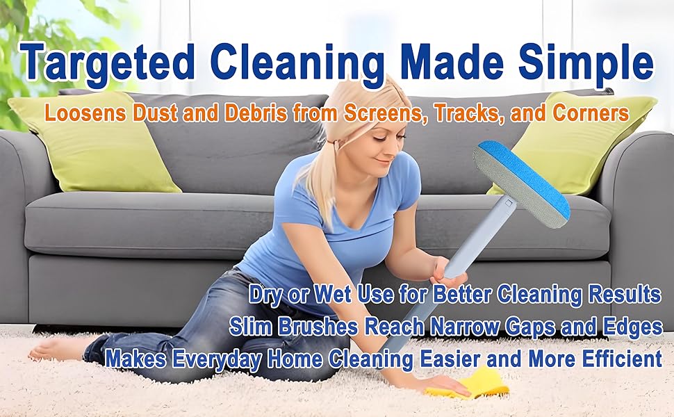 household cleaning brush,cleaning brush kit,multifunctional cleaning brush,wet dry window cleaner