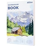 Watercolor Paper Pad, 5.5x8.5 140lb/300g Water Color Paper, 20 Sheets Cold Press Drawing Painting...