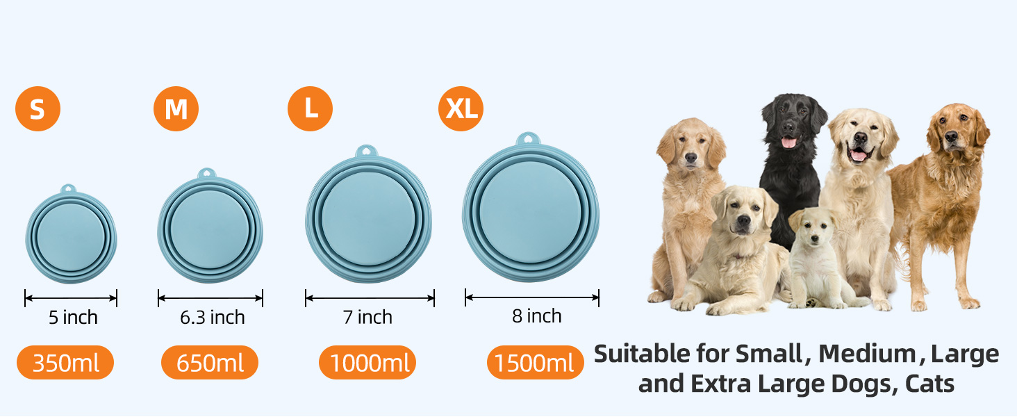 collapsible dog bowls dog travle bolw