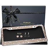 Bling License Plate Frame for Women, Sparkly Stainless Steel License Plate Frames| Over 1200 pcs ...