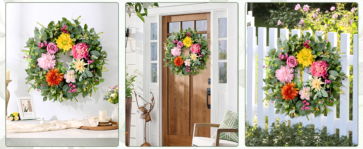 spring wreaths for front door