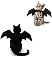 Cat Halloween Costume Bat Wings Pet Apparel Halloween Party Dress Up Accessories for Cat Small Do...