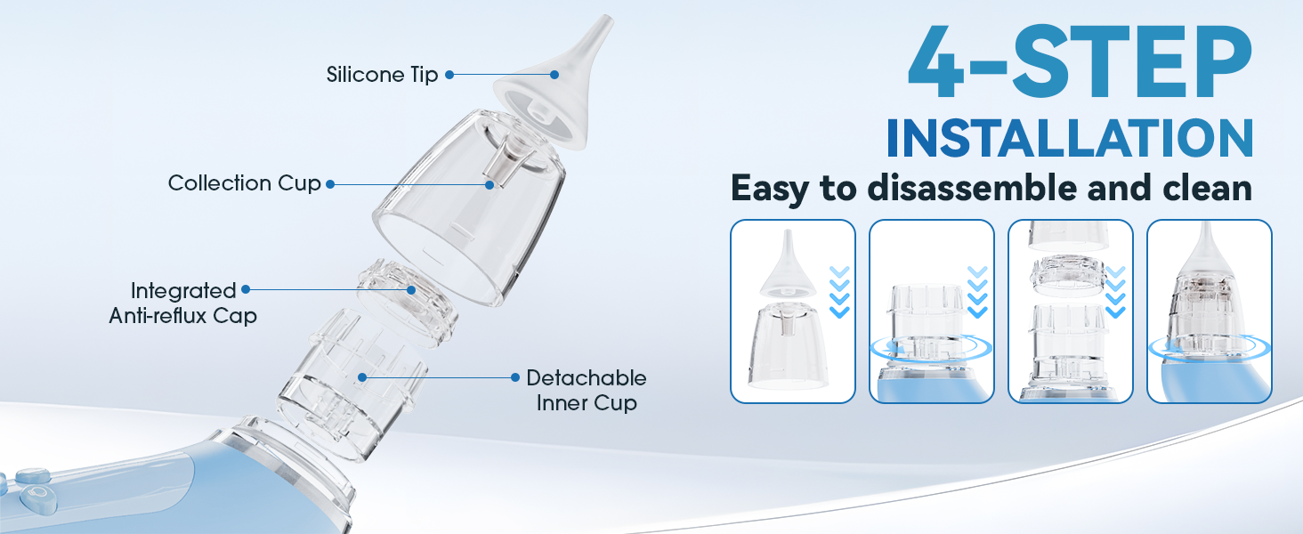 Baby Aspirator 4-Step Installation