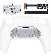 eXtremeRate White Programmable Real Metal Buttons (RMB) Version RISE4 Remap Kit for PS5 Controlle...