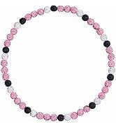 NUKAYAI Baseball Beaded Necklace for Men, Bling Ice 16in/18in Collection Baseball Chain, Glitter ...
