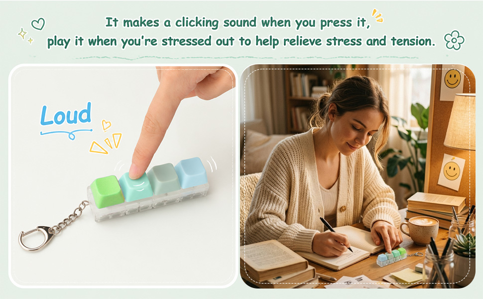 fidget fidget toys keyboard clicking fidget clicker for adults adhd stress relief anxiety sensory