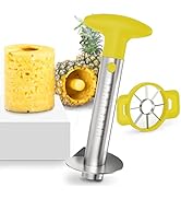 OOKUU Pineapple Corer Cutter, Stainless Steel Fruit Pineapple Peeler Slicer [Upgraded, Reinforced...