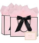 JMANNI Gift Bags, Medium Gift Bags with Tissue Paper, 2Pcs Gift Bags Medium Size with Handle and ...