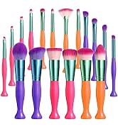 JPNK Makeup Brushes Stand Up Synthetic Foundation Powder Concealers Eye shadows Blush Makeup Brus...