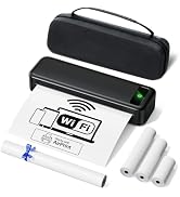 TATTMUSE AirPrint Wi-Fi Inkless Portable Printer for Travel, 8.5x11, Black | No APP Required 300 ...