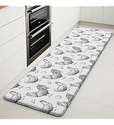 FYATHM Farmhouse Kitchen Mat Rooster Rugs for Kitchen Floor Anti Fatigue Mat for Standing Desk Of...