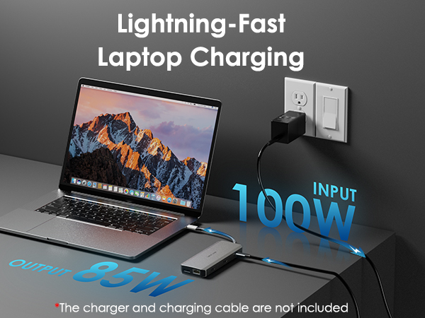 USB 3.0 Ultra HD/4K Triple Display Docking Station 100W PD Charging