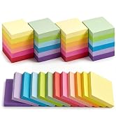 Agoer 2 x 1.5 Sticky Notes Small,100Sheets/Pads x 24 Pack Self Sticky Notes,12 Bright Colors Stic...