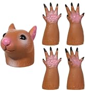 5 Set Squirrel Finger Hand Puppet, Hand Squirrel Finger, Squirrel Finger Hand Puppet, Finger Prop...