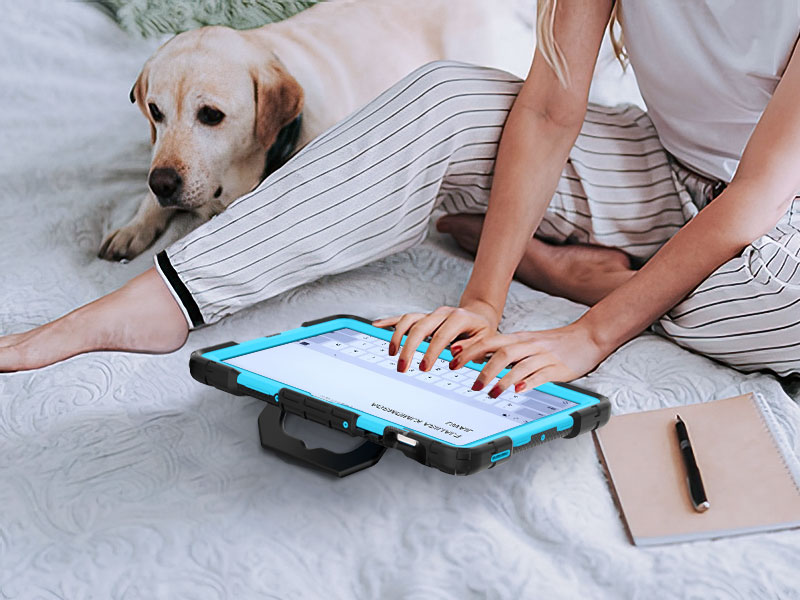 Galaxy Tab S10 FE/ S9 FE/ S9 Case with 360° Rotating Stand & Folding Handle