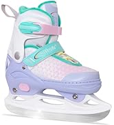 Nattork Ice Skates for Kids, Boys & Girls Ankle Support Adjustable Ice Hockey Skates with Soft Fl...