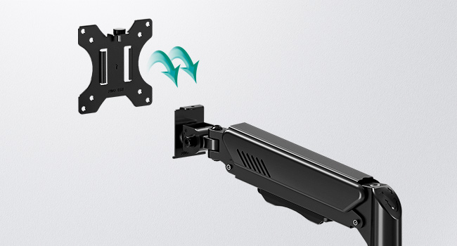 dual monitor arm mount