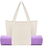 Haakong Yoga Mat Bag for Women Canvas Bag with Yoga Mat Carrier Yoga Mat Bags for Workout Pilates...