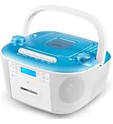 Gelielim Portable CD and Cassette Player Combo - Cassette Tape Player Boombox with AM FM Radio, B...