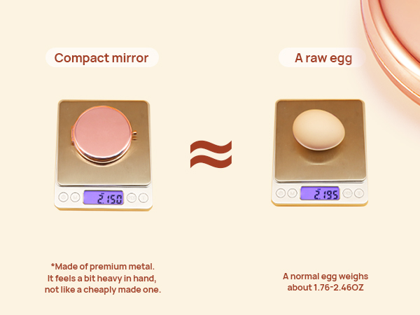 Compact small pocket mini folding handheld makeup purse cute mirror for mom women girl gift favor