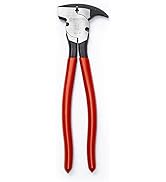 Crescent Dipped Handle, Heavy-Duty Solid Joint Fence Tool Pliers - Premium Wire Cutter & Staple P...