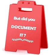 MQCLYSG Funny Office Desk Sign Document It Decor Gifts Reminder Sign Decoration Gag Team for Wome...