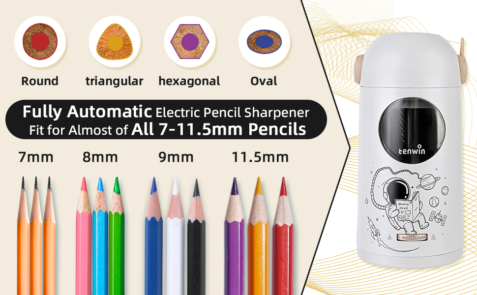 Pencil Sharpener A10 Max for 7-11.5mm Pencils