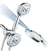 Hotel Spa AquaCare As-Seen-On-TV High Pressure 48-setting Rain & Handheld 3-way Shower Head Combo...