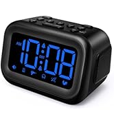 AuroraCalm Extra Loud Alarm Clock: 115dB Dual Alarms and 6 Unique Alarm Sounds for Heavy Sleepers...