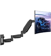 MOUNT PRO Monitor Wall Mount for 13 to 32 inch Computer Screen, Extra Long Adjustable Single Wall...