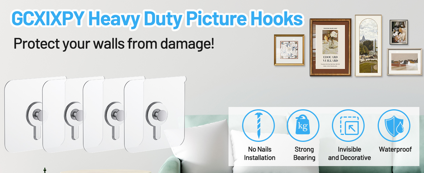 Adhesive Picture Hooks