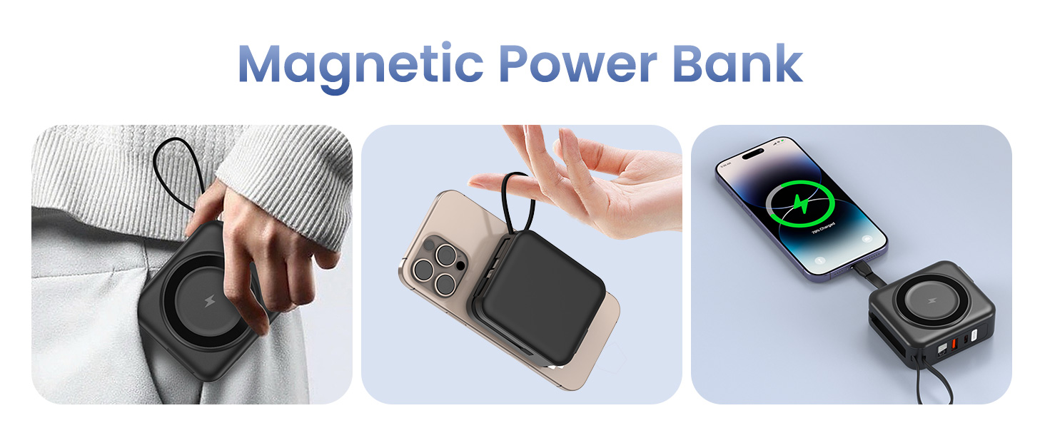 magnetic power bank for iphone