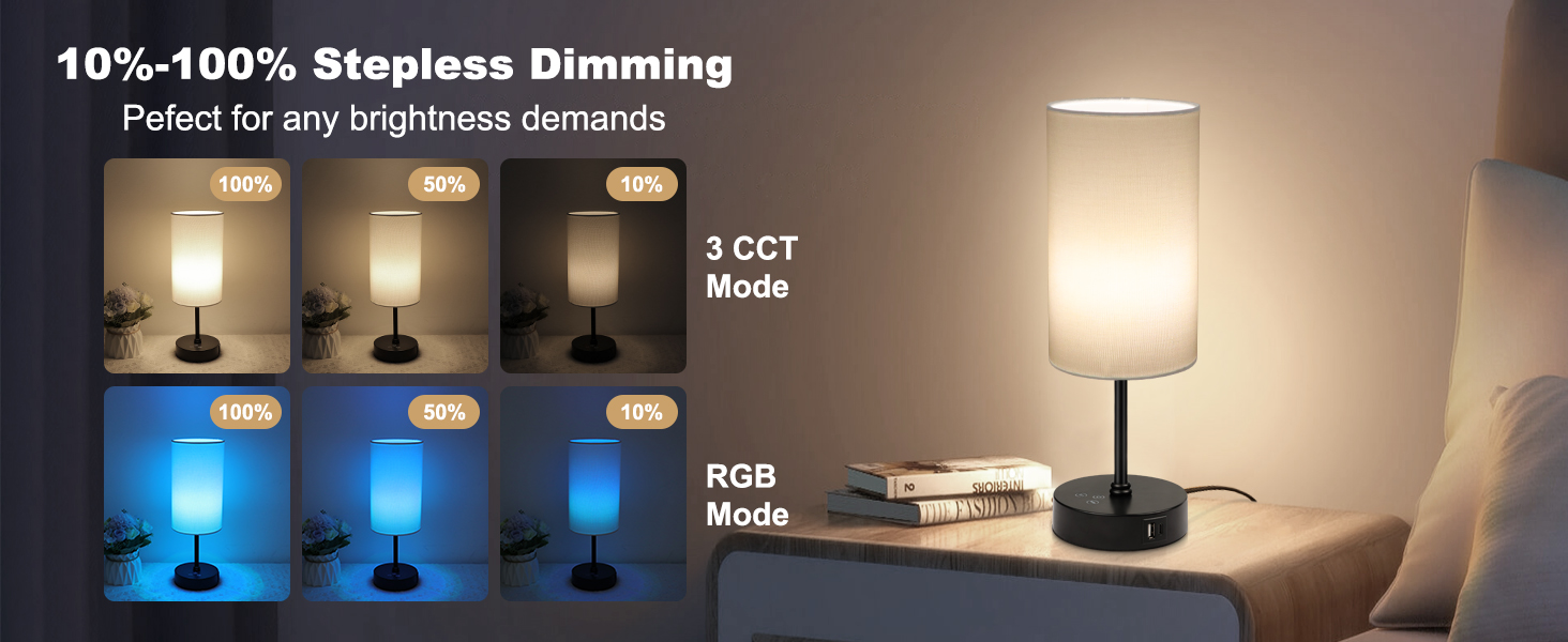 You can choose 3 cct (3000 K/4500 K/6500 K) for daily home lighting