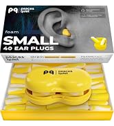 Peace&Quiet PQ Small Ear Plugs for Sleeping - 40 Earplugs for Sleep, Snoring, Small Ear Canals, N...
