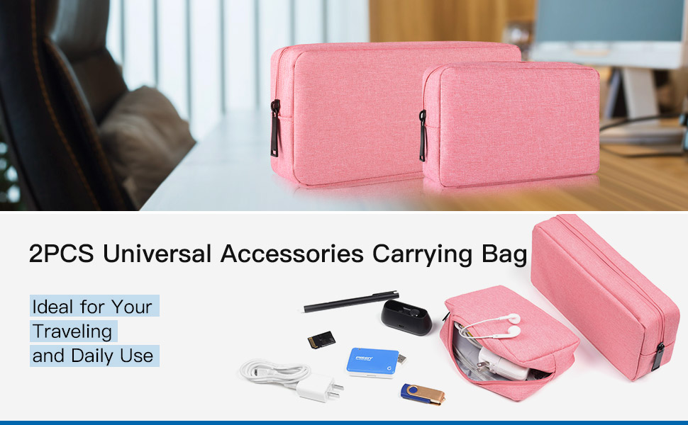 2PCS Electronics Accessories Bag