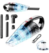 YFIXQNSU Hand Held Vacuum Cordless Rechargeable - Portable Mini Vacuum Cleaner with Brushless Mot...
